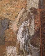 woman towel off her body after  bath, Edgar Degas